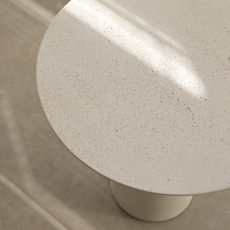 Miguel - White cement side table