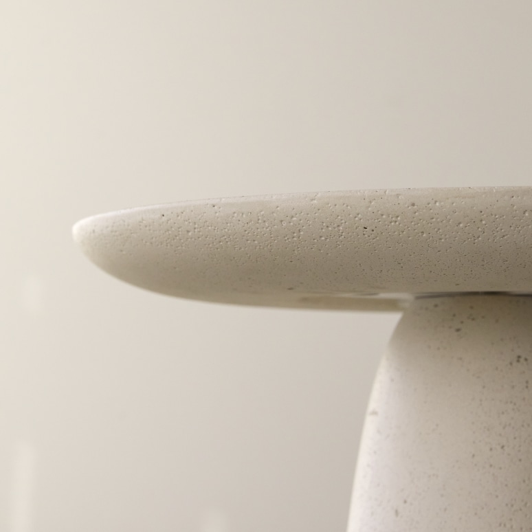 Miguel - White cement side table