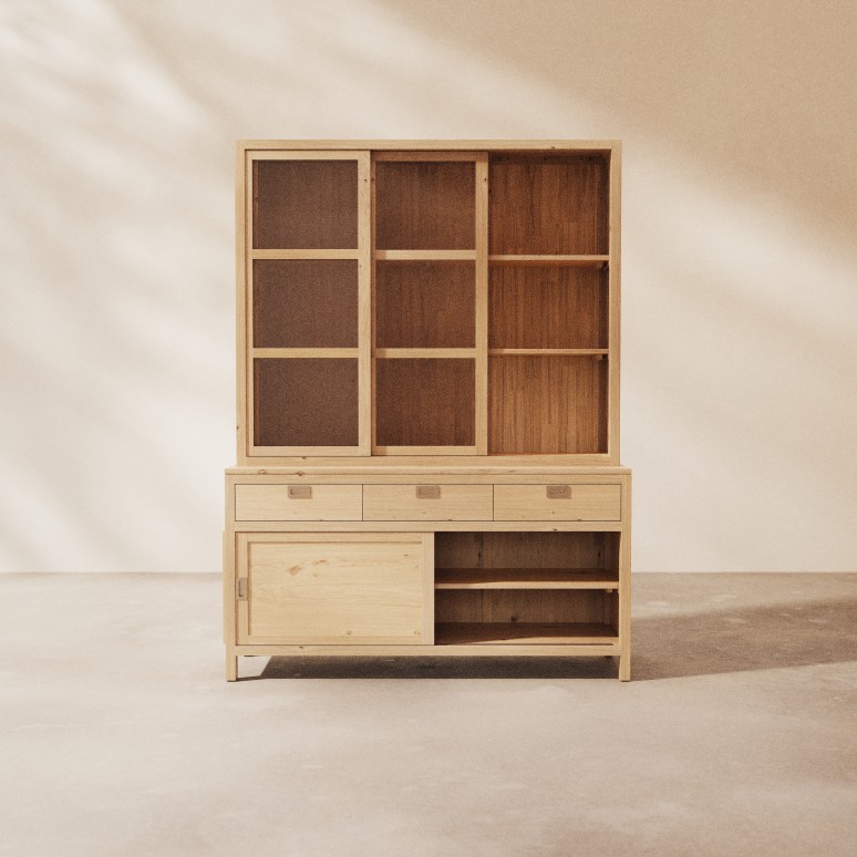 Heidi - Credenza in rovere massello 160 cm