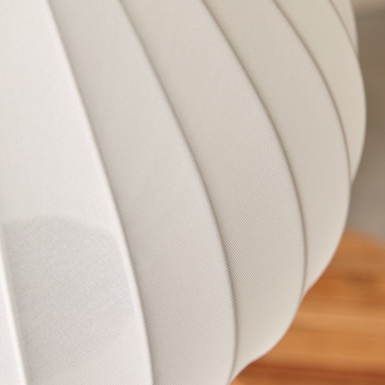 Drops - Illuminazioni in tessuto bianco e rovere 23 cm
