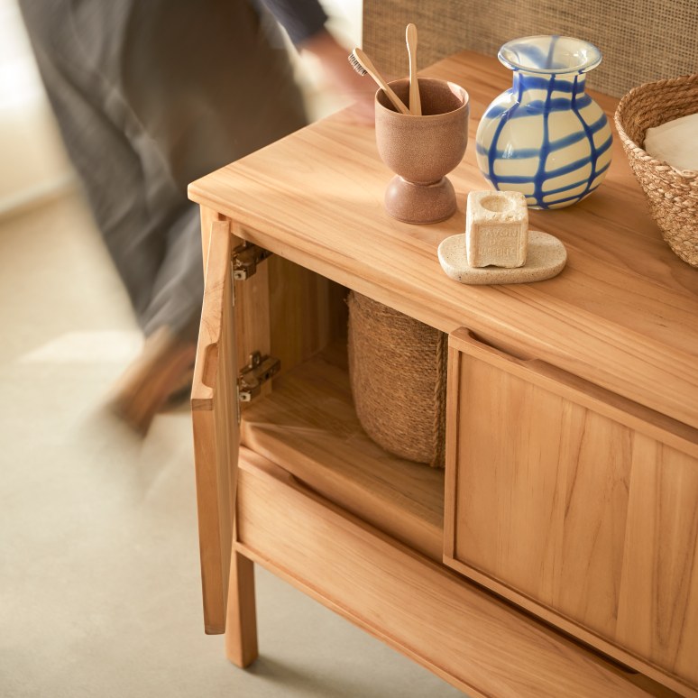 Jane - Teakhouten kast 80 cm