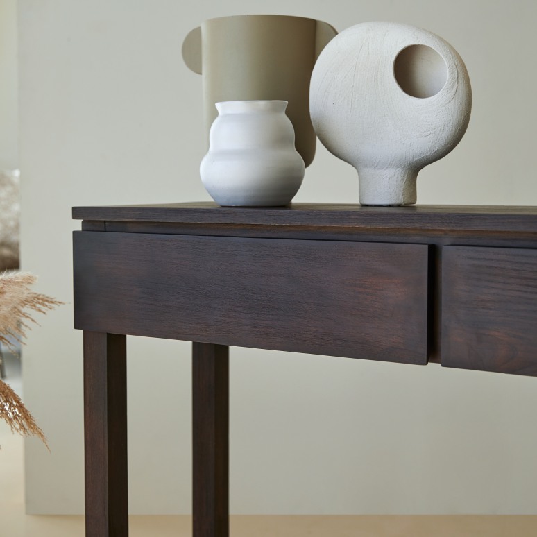 Eva - Consolle in legno di mogano massello