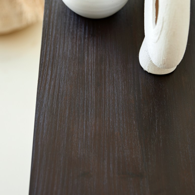 Eva - Consolle in legno di mogano massello