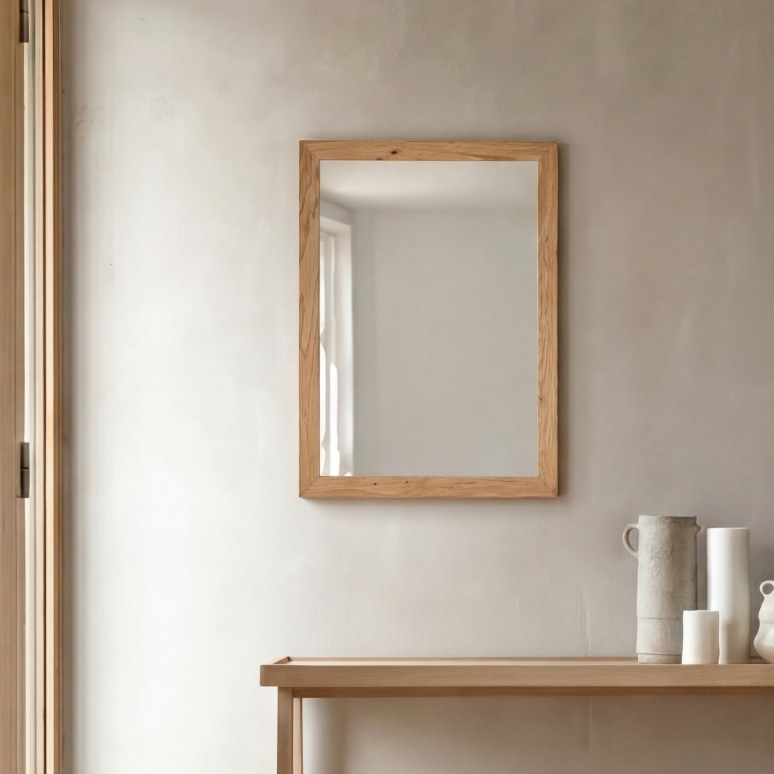 Serena - Hallway mirror in oak 70x50 cm