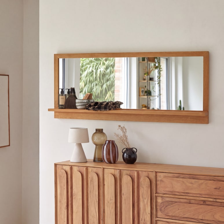 Easy - Hallway mirror in oak 120x50 cm