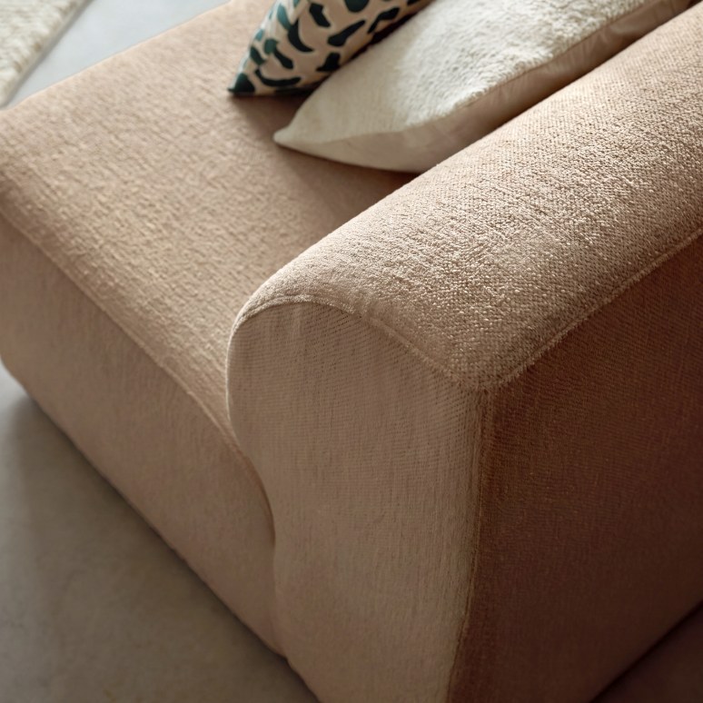 Vénus - Poltrona modulabile in tessuto taupe, grande modello