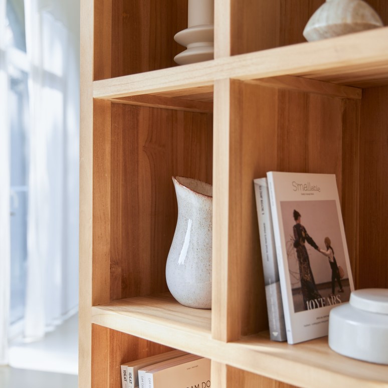 Coffee Tek - Solid teak bookcase