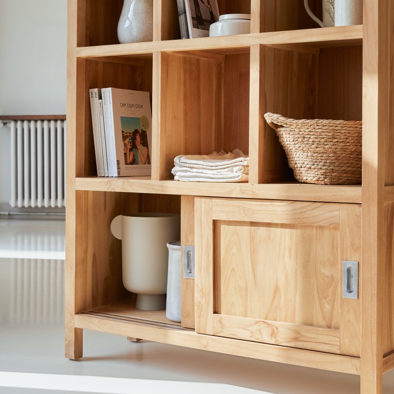 Coffee Tek - Solid teak bookcase