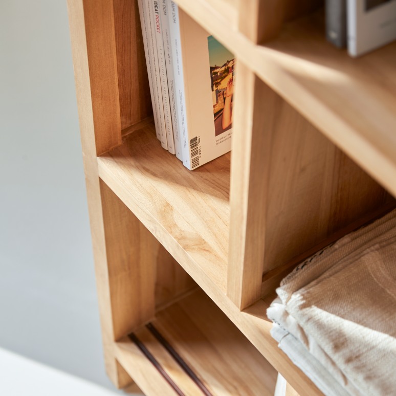 Coffee Tek - Bücherregal aus massivem Teak