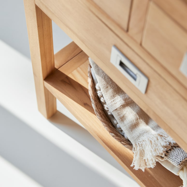 Coffee Tek - Solid teak Console table