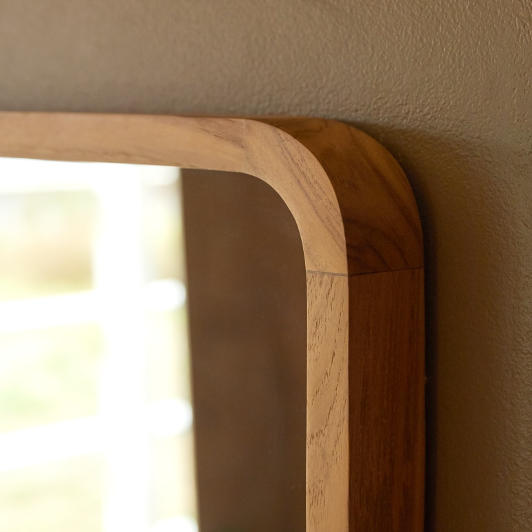 Maud - Spiegel van mindihout 70 x 51 cm