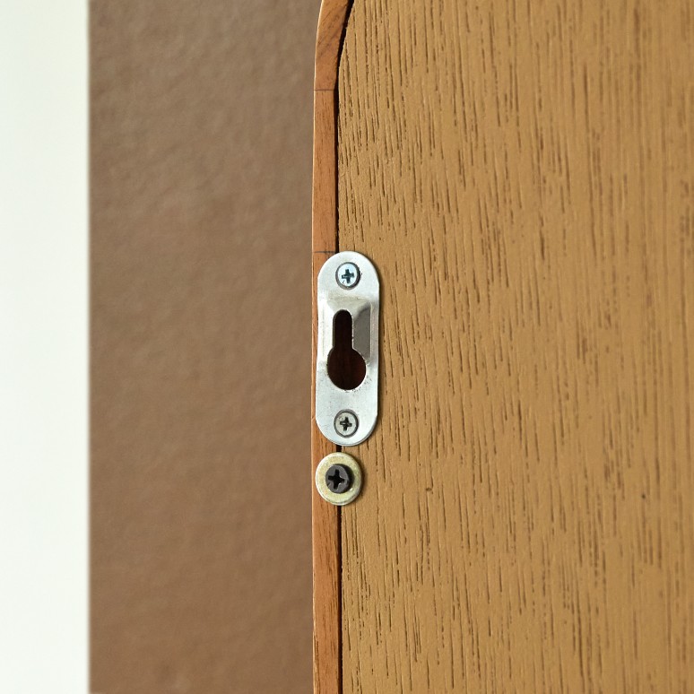 Maud - Badezimmerspiegel aus Mindi-Holz 70 x 51 cm
