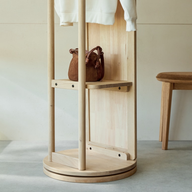 Valerio - Mirror in solid oak, pivoting cheval glass