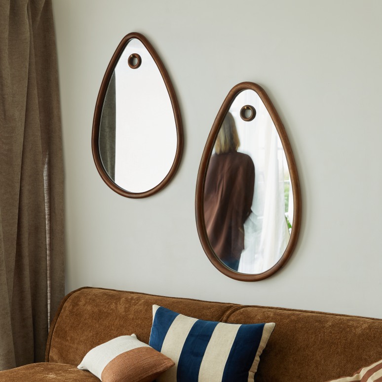 Ovo - Mirror in mindi, 92 x 55 cm