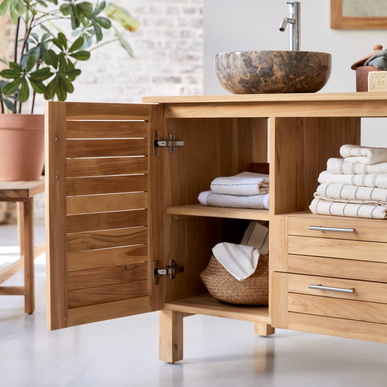 Soho - Solid Teak 49" Double Vanity