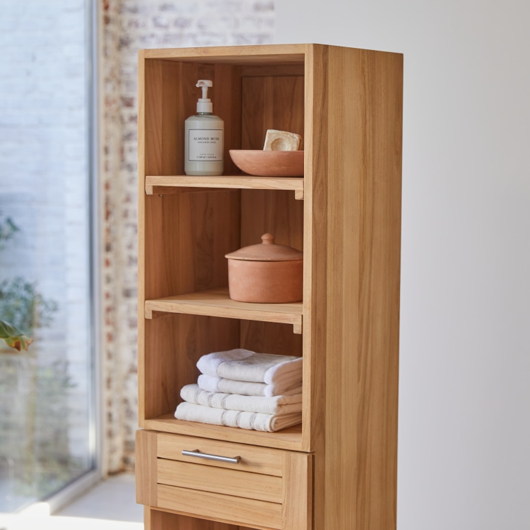 Soho - Solid teak column