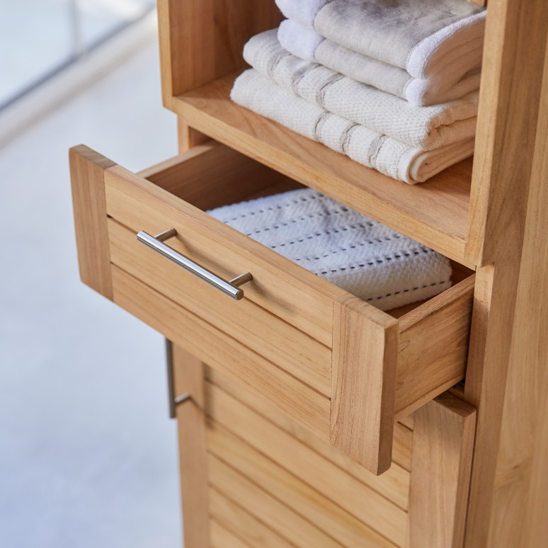 Soho - Solid teak column