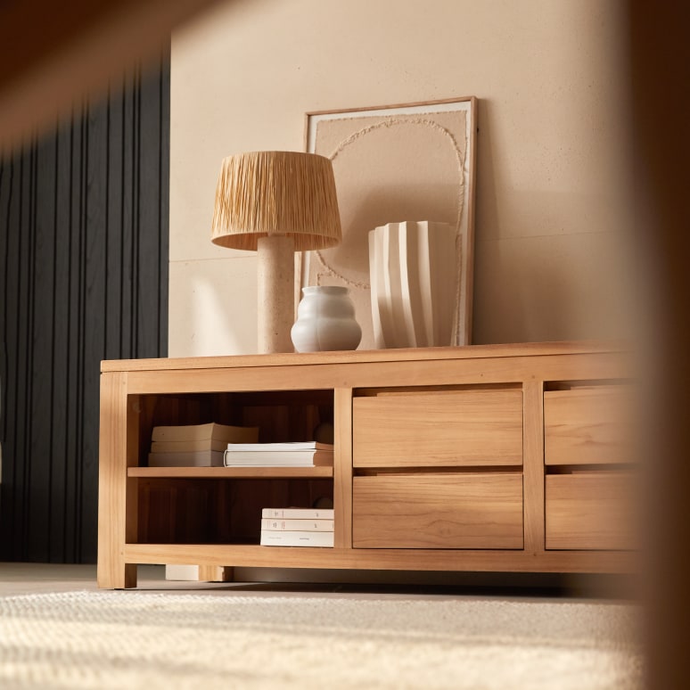 Patio - Solid Teak TV Stand