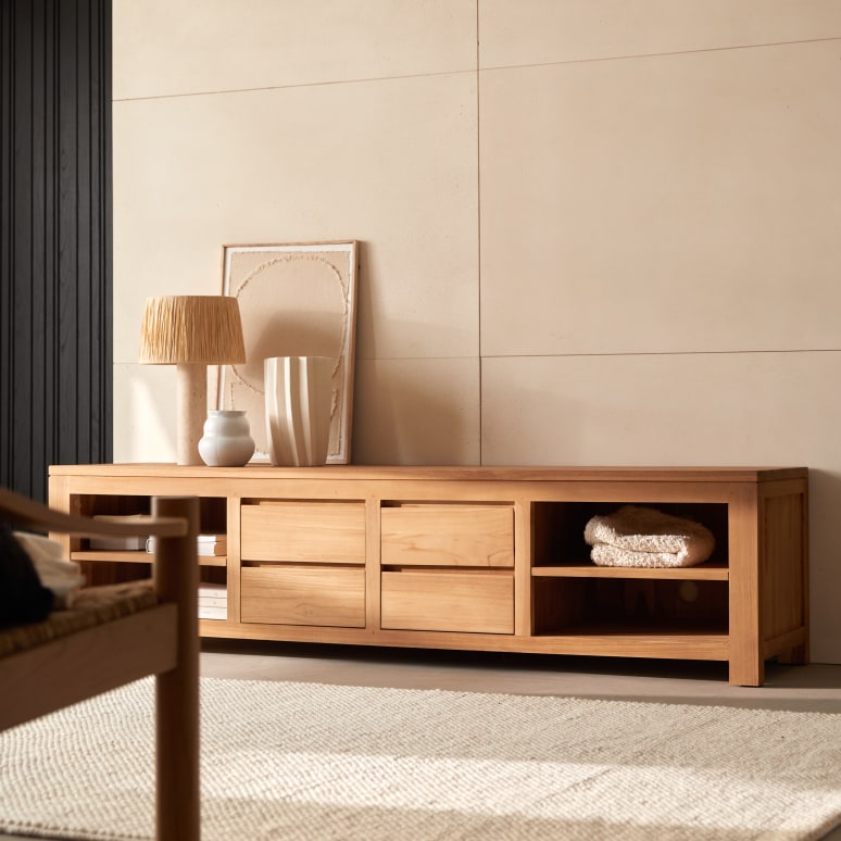 Patio - Solid Teak TV Stand