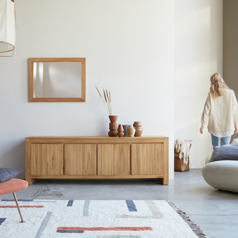 Eden - Solid teak sideboard 210 cm