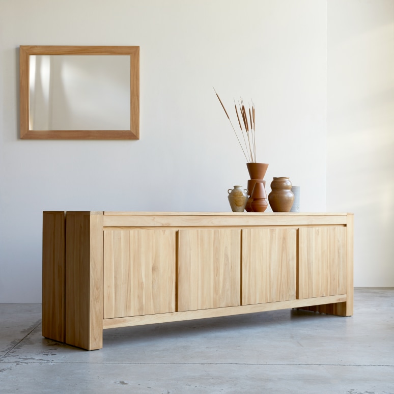 Eden - Buffet aus massivem Teakholz 210 cm