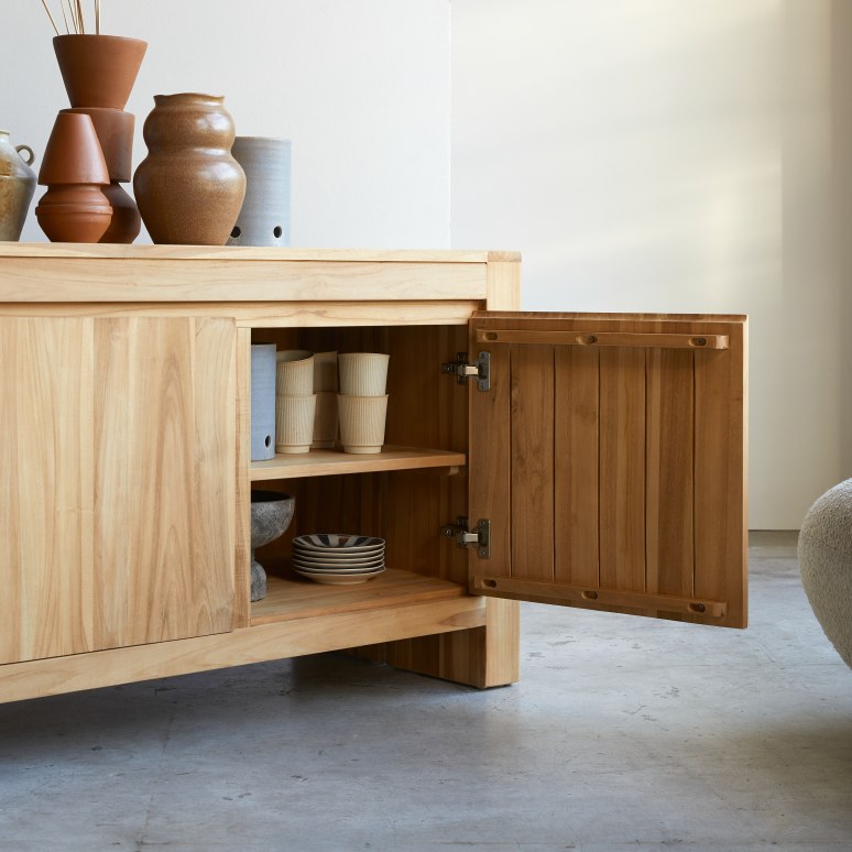 Eden - Buffet in teak massello 210 cm