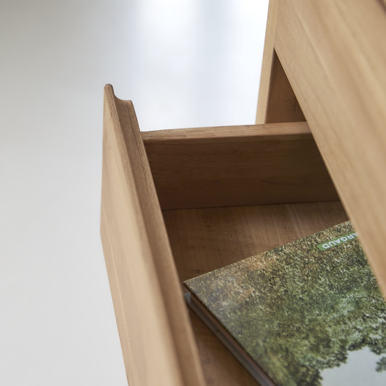 Eden - Schreibtisch aus massivem Teak mit Schubladenmodul