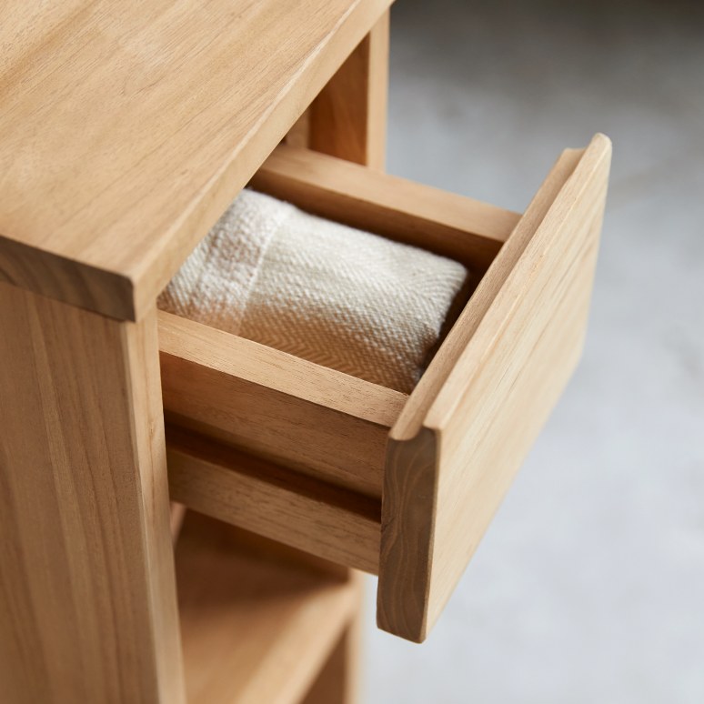 Eden - Bedside table in solid teak