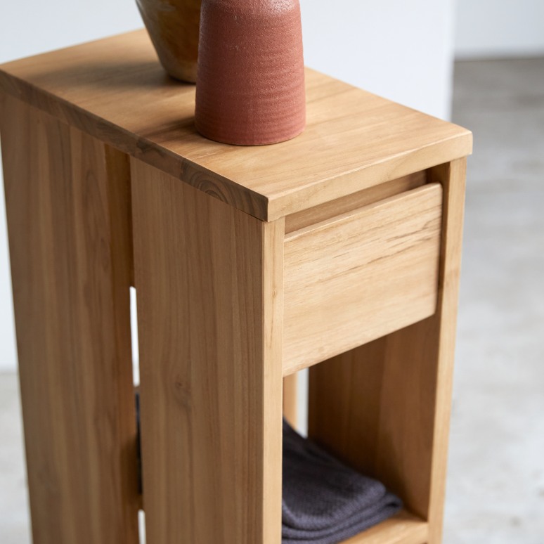 Eden - Bedside table in solid teak