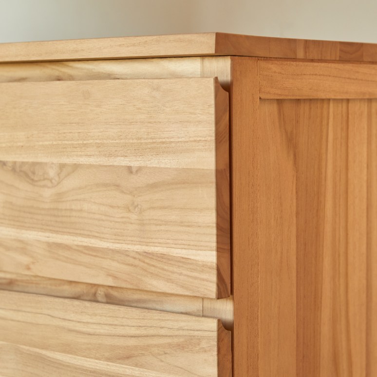 Milano - Solid teak chest of drawers