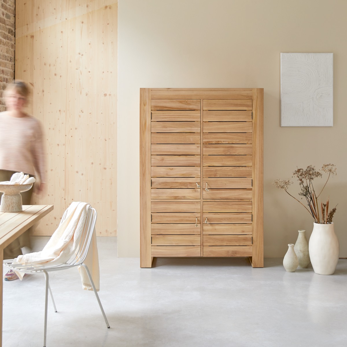 Bahut en bois de teck 160 Minimalys FSC® - Tikamoon