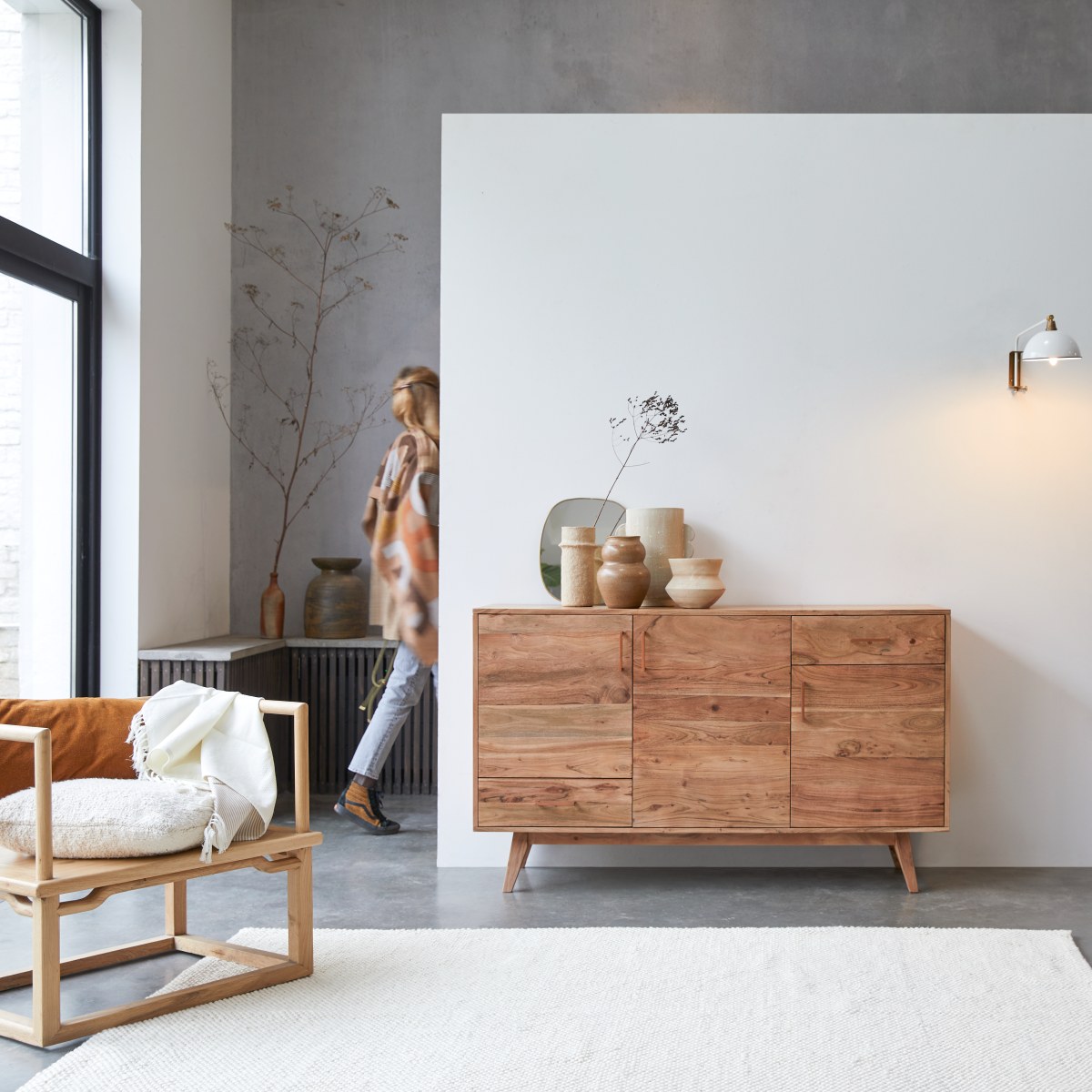 Buffet en bois d'acacia 150 Oslo Tikamoon