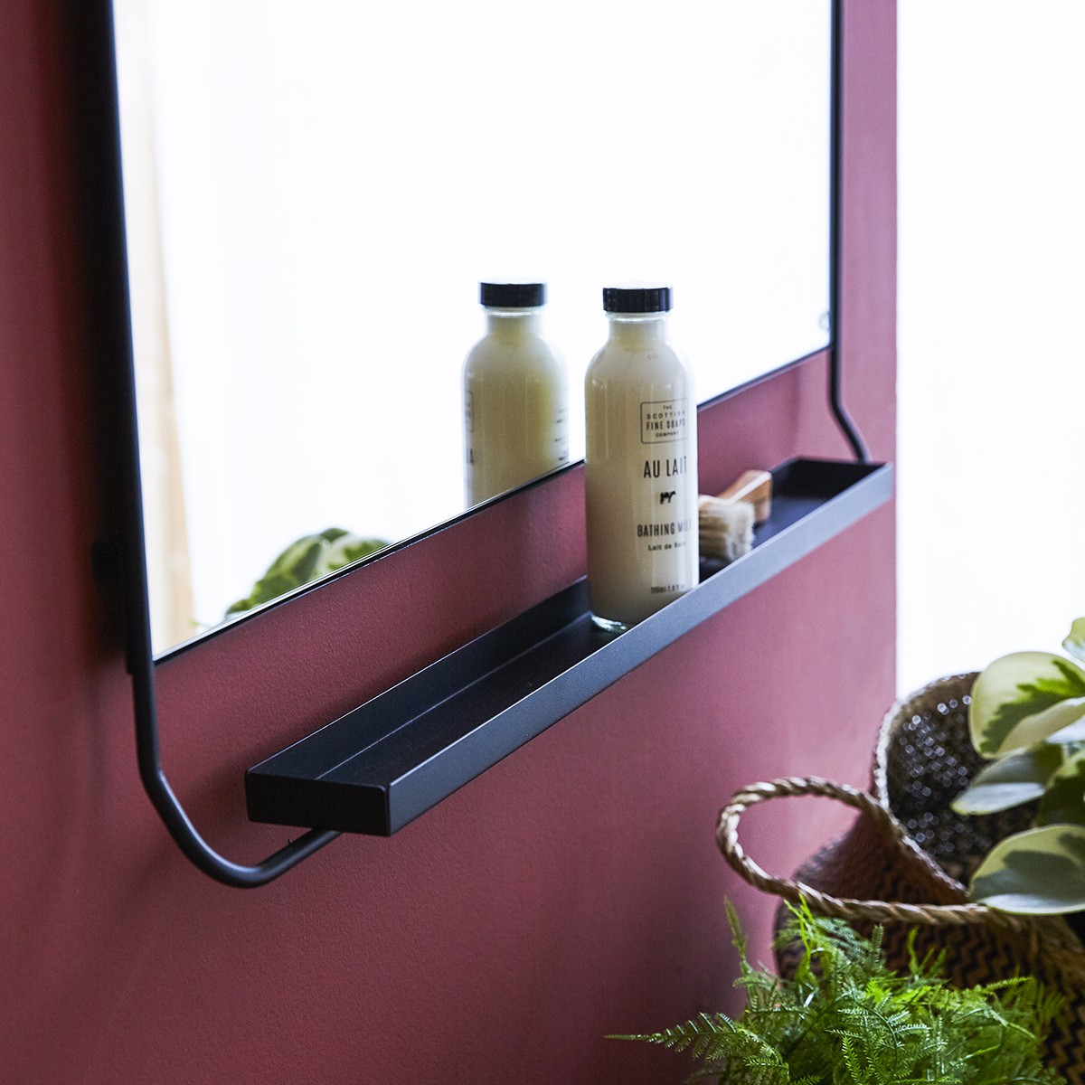 Element - Landscape metal mirror 40x80 cm