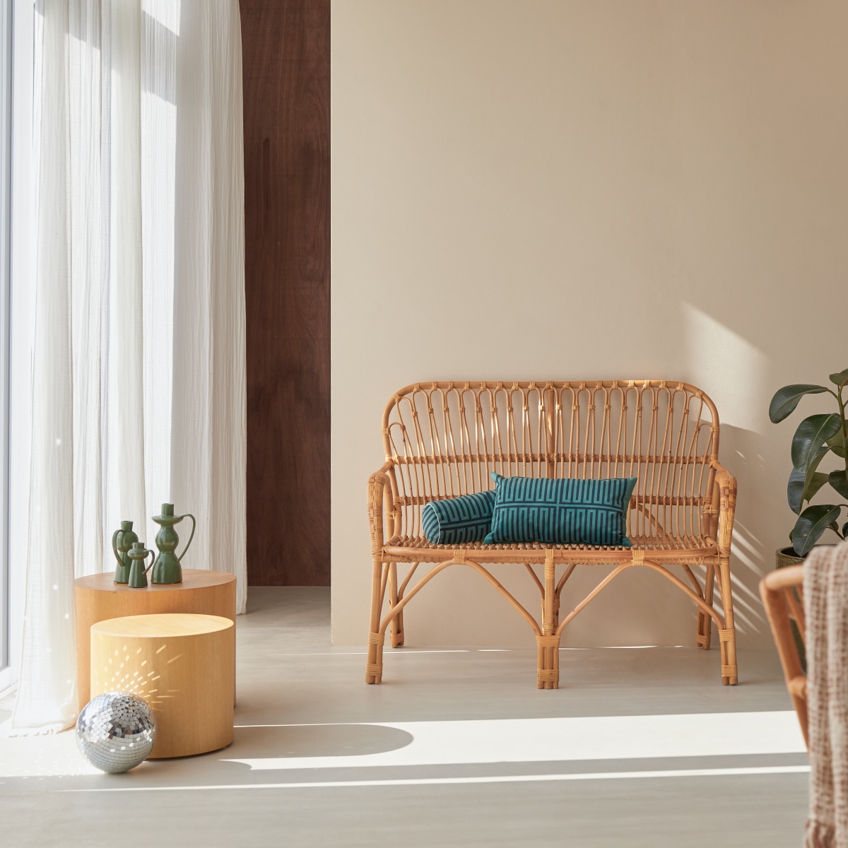 Fija - Stoneware candlestick, 18 cm