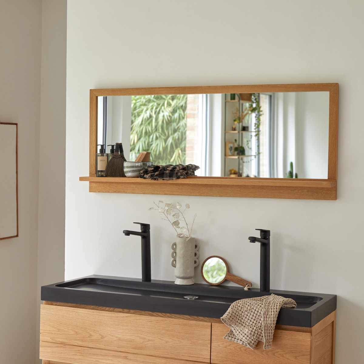 Miroir en bois de chêne Easy 120x50 FSC - Tikamoon