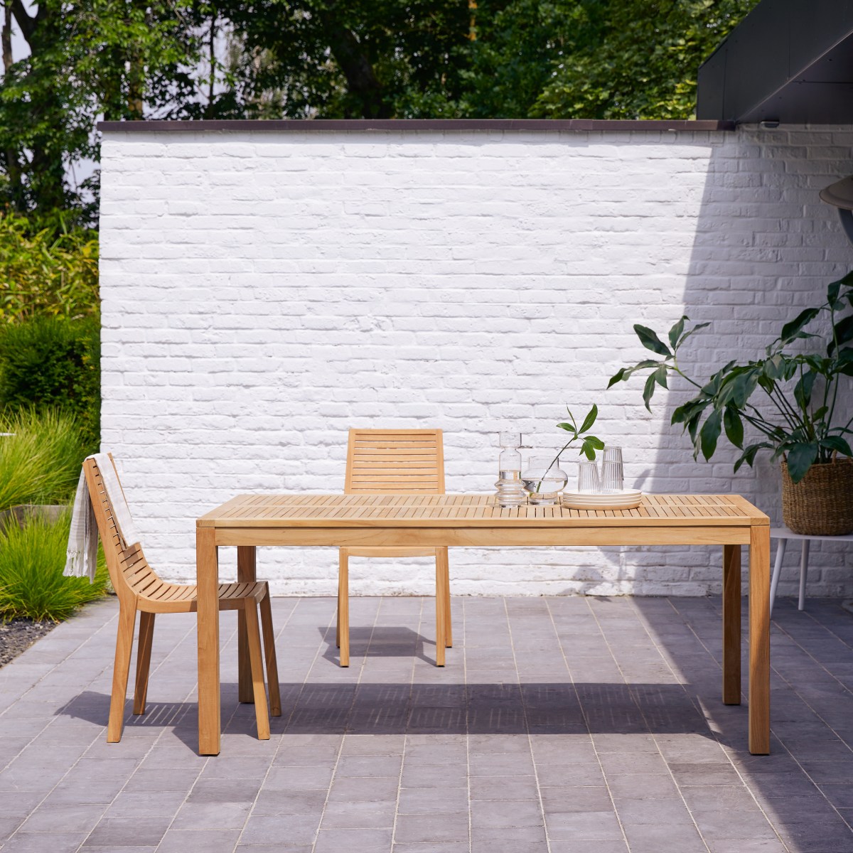 Table de jardin en bois de teck 180 Teo Tikamoon