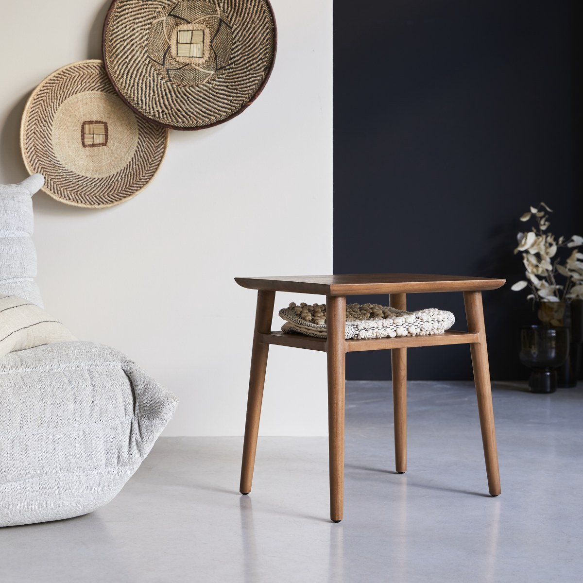 Vintage - Solid reclaimed teak Side table