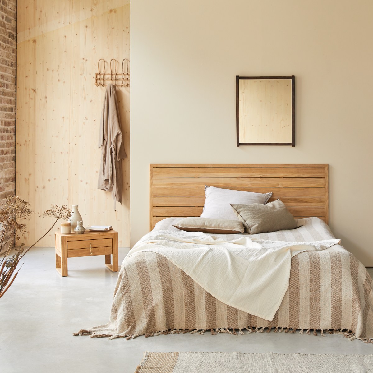 Tête de lit en bois de teck 165 Minimalys FSC - Tikamoon