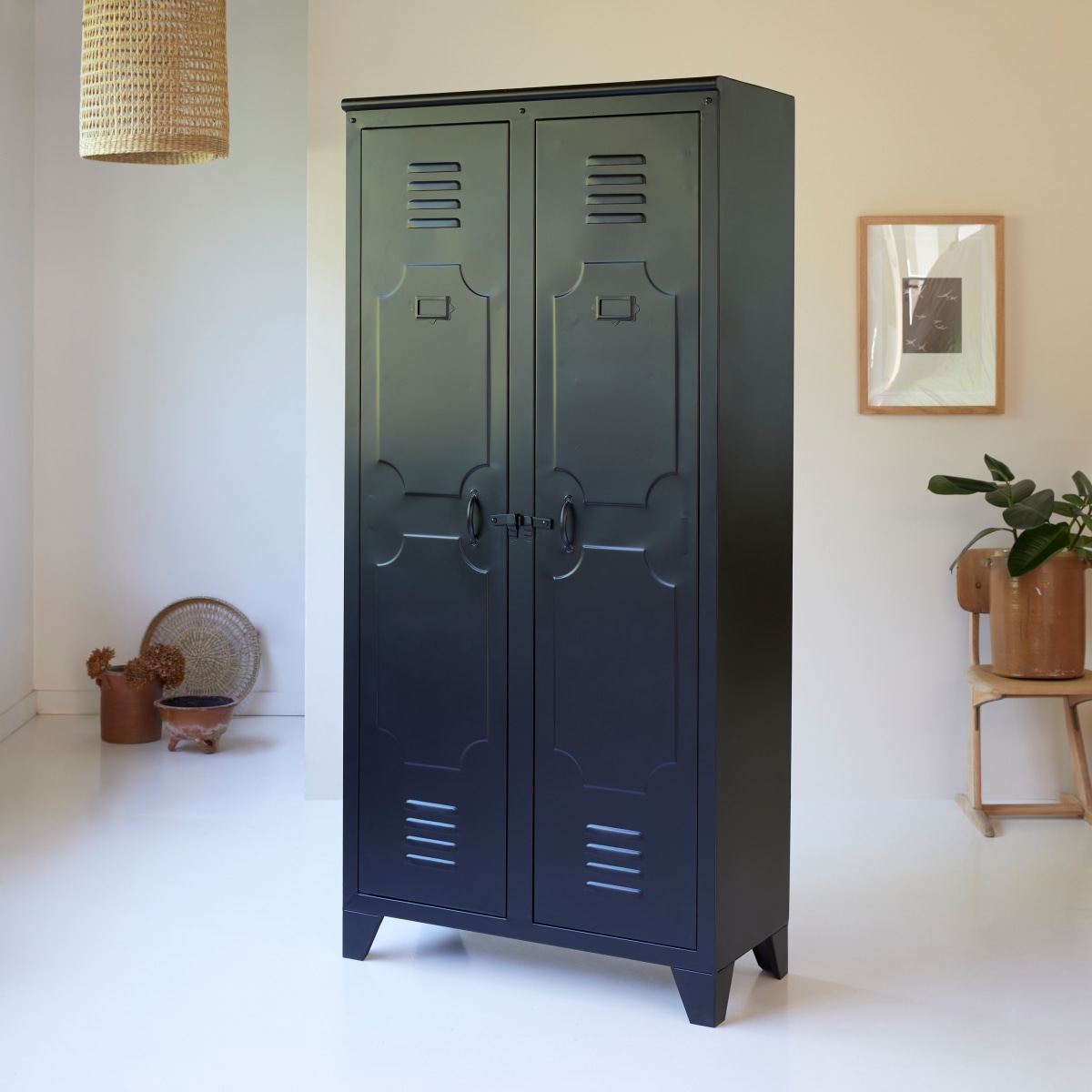 Industriel Esszimmerschrank aus Metall