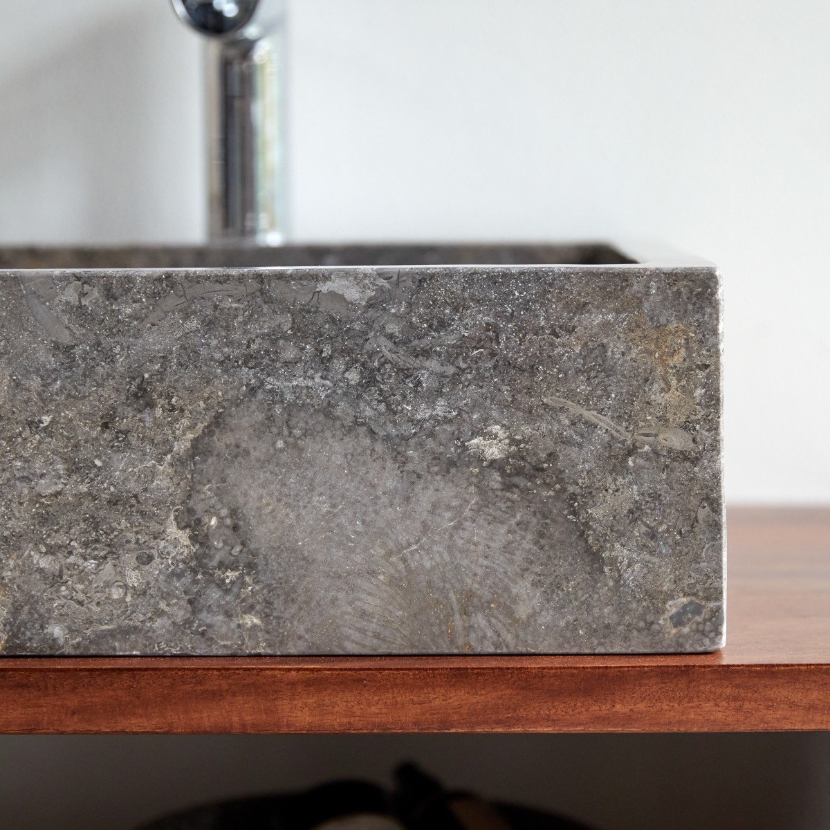 Slats - Grey Marble Bathroom Sink