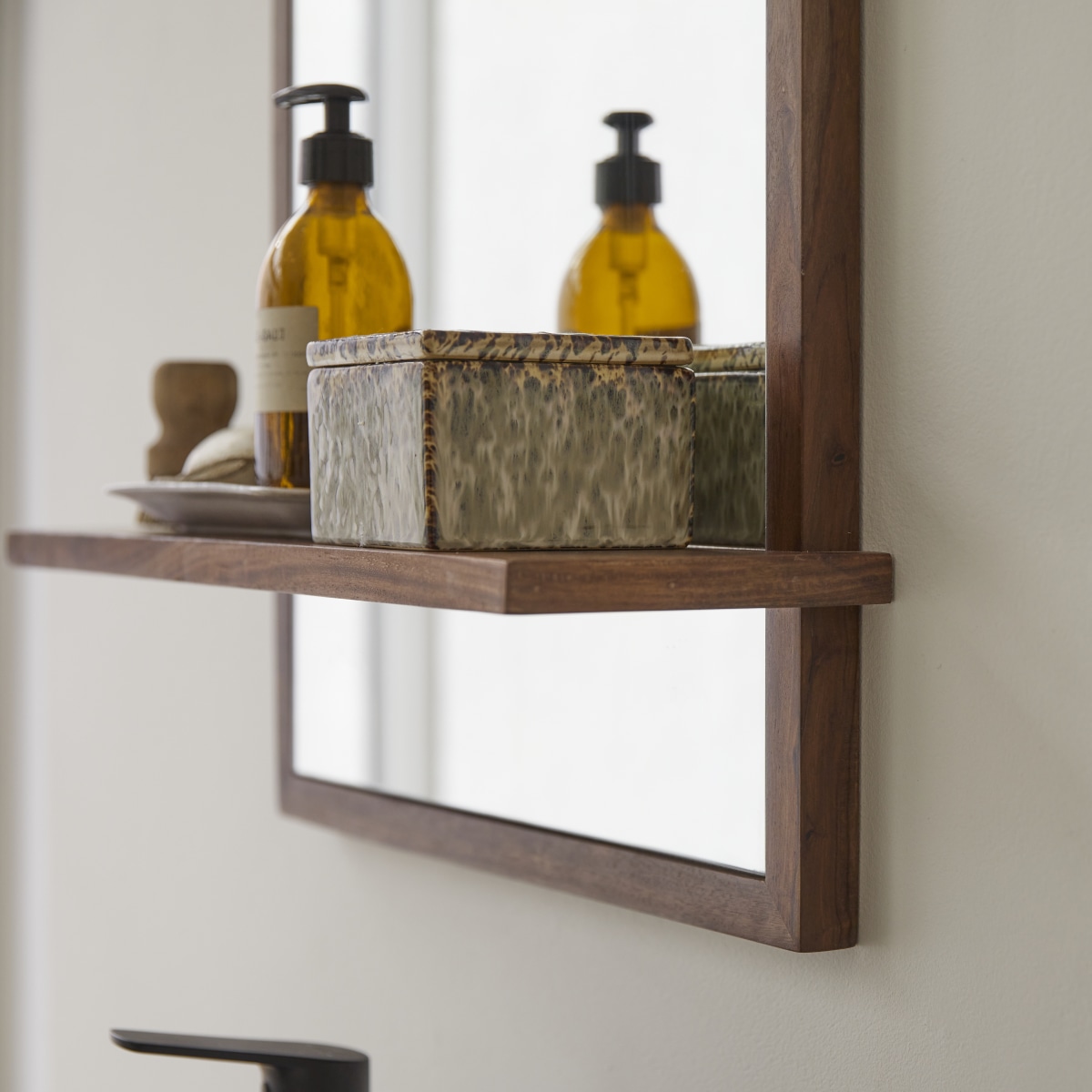 Galyno - Miroir en palissandre 75x45 cm