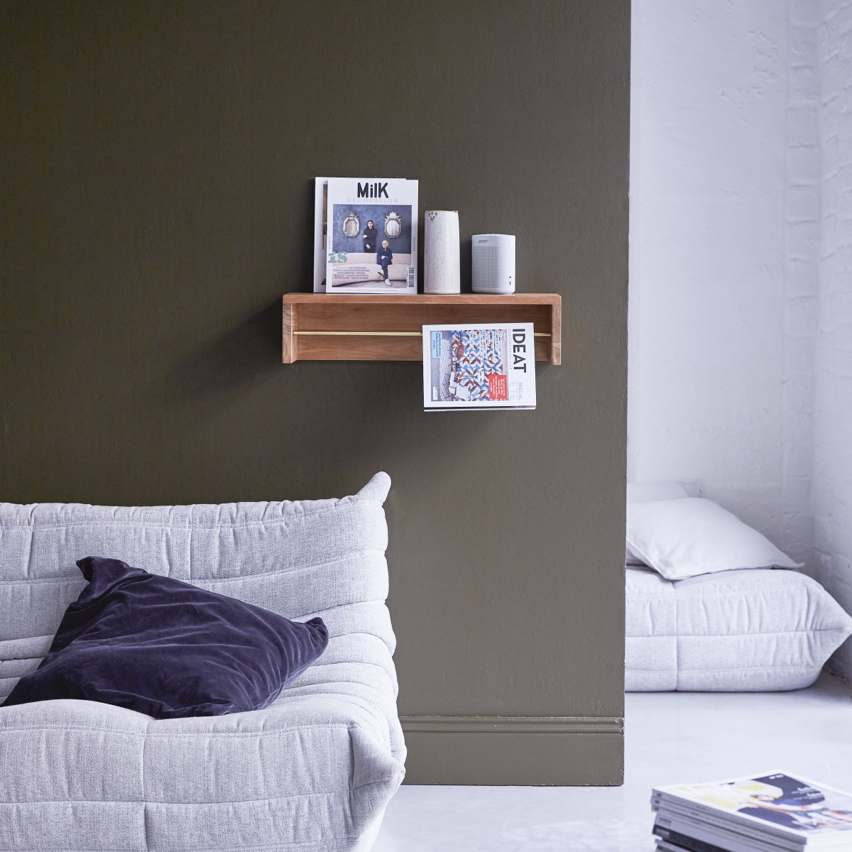 Etagère murale en bois de teck Sasha 60 FSC - Tikamoon