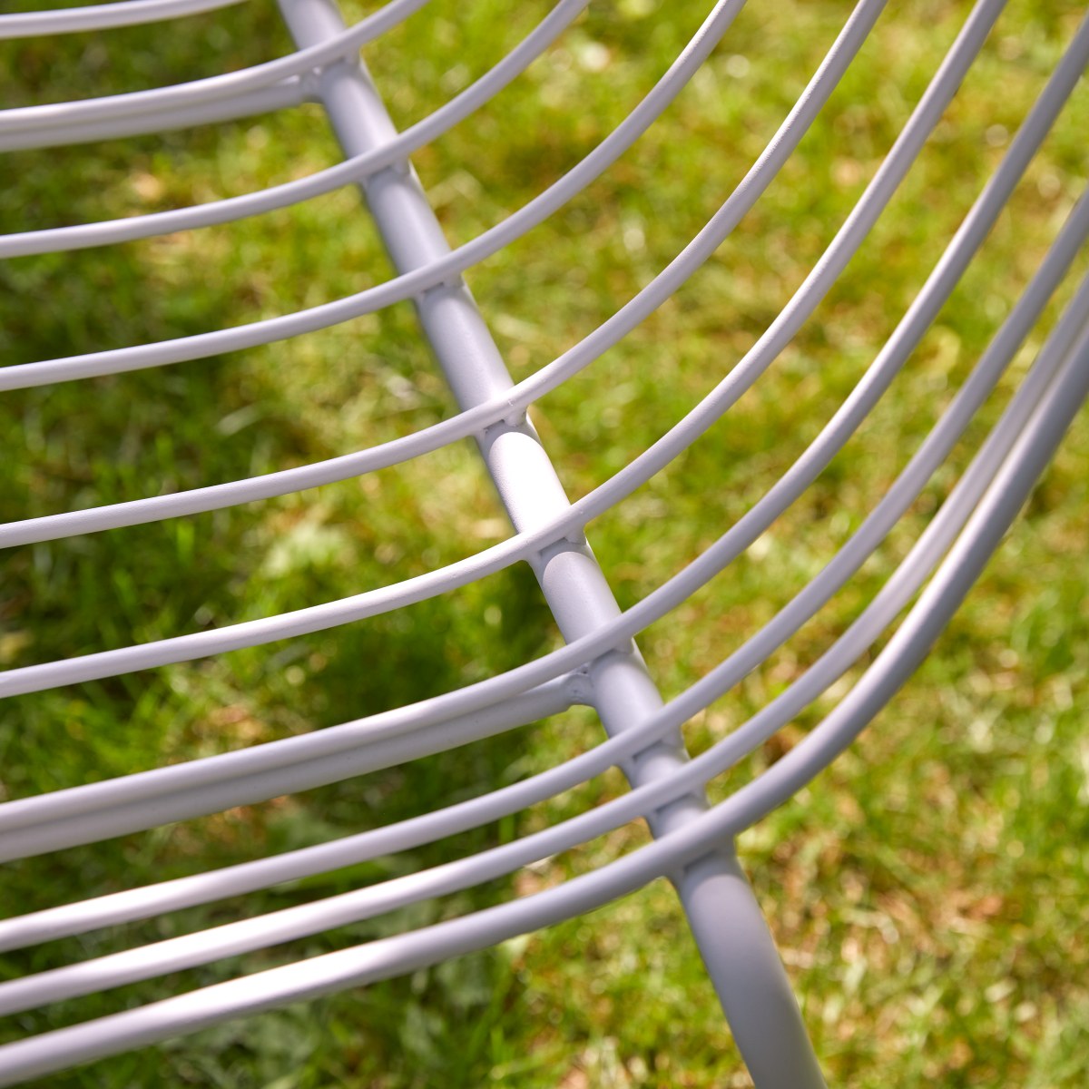 Arty - Silla de jardín de metal blanca