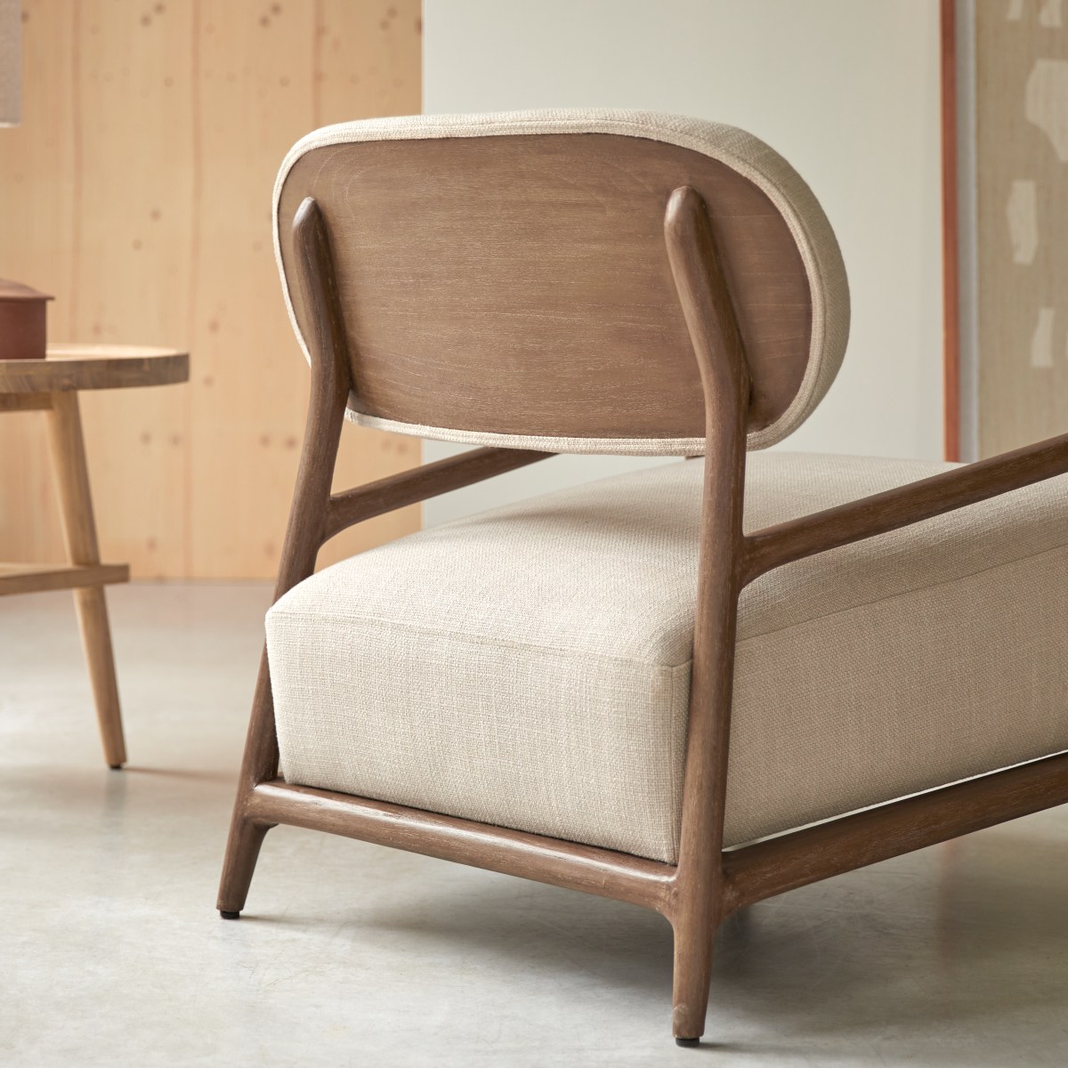 Romane - Sillón de madera de mindi maciza