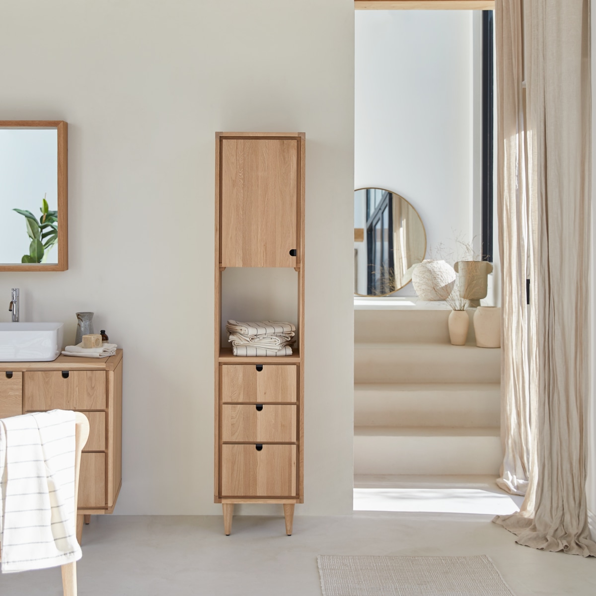 Colonne en bois de chêne 180 Jonàk FSC - Tikamoon