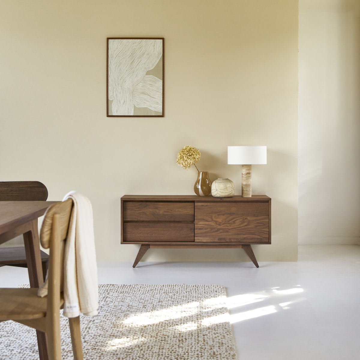Buffet en bois de noyer 130 Esmée FSC - Tikamoon