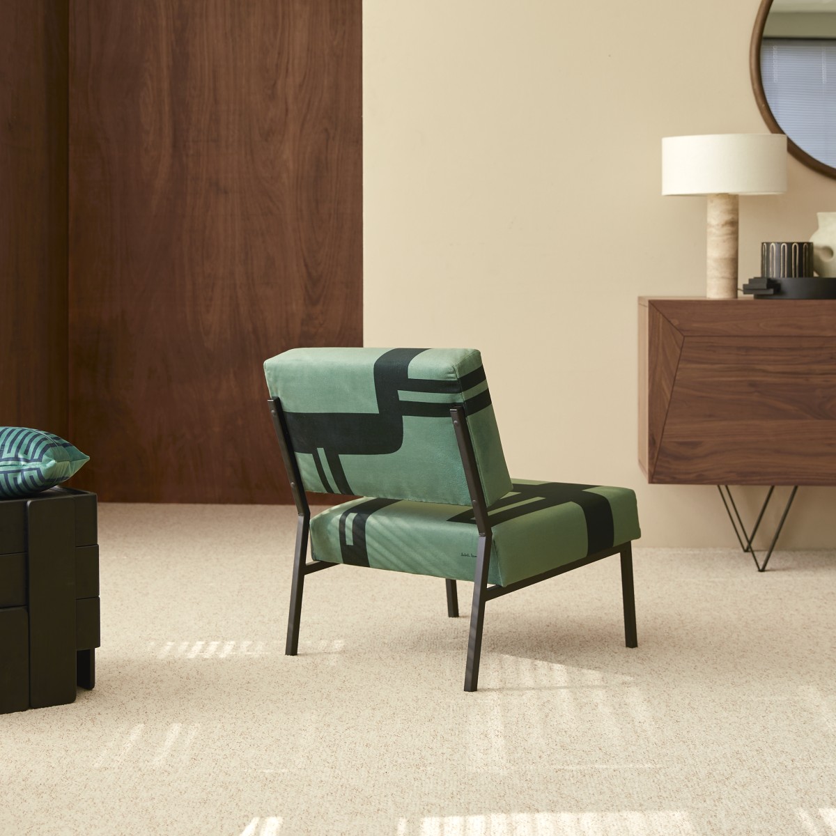 Barbican - Groene Franse fauteuil
