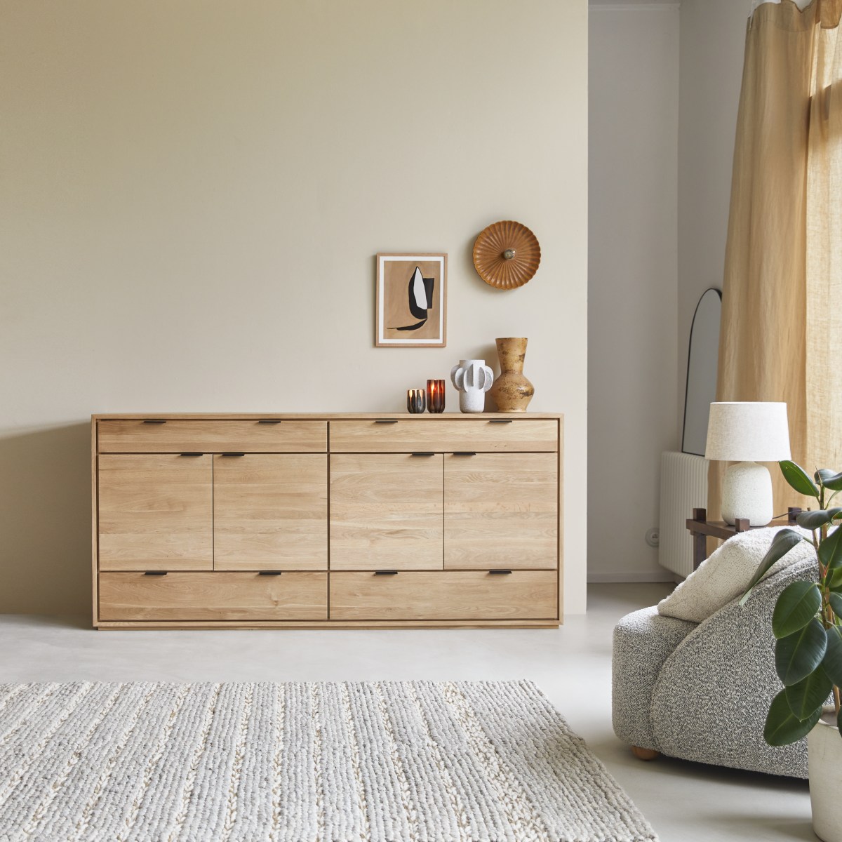 Buffet en bois de chêne 200 Senson FSC® - Tikamoon