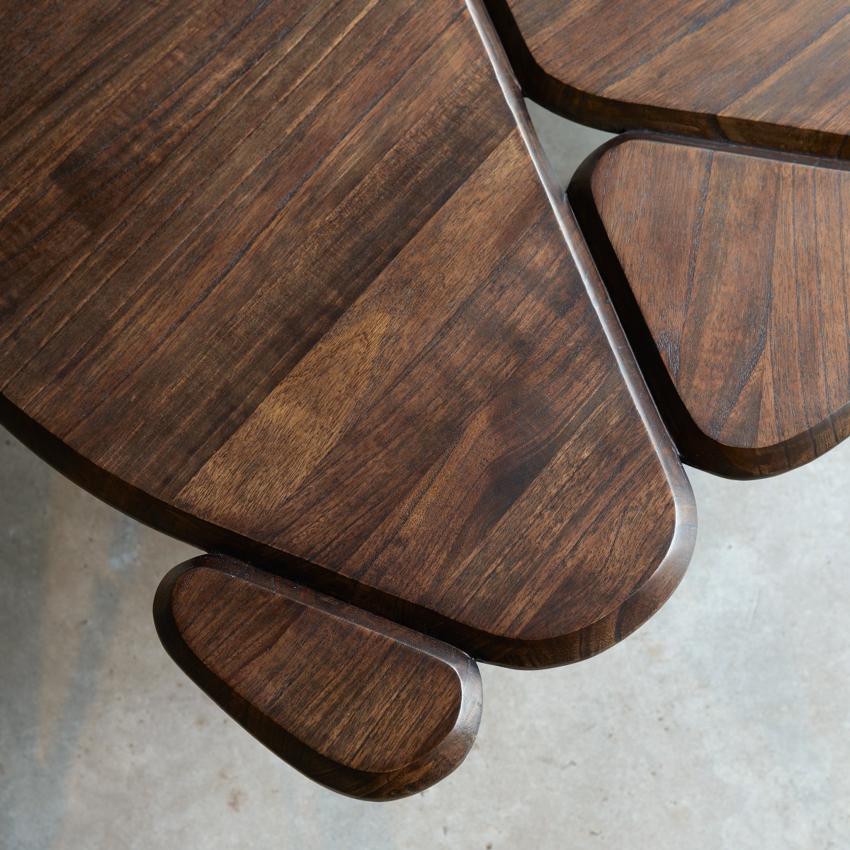 Agar - Mindi Wood and Metal Coffee Table