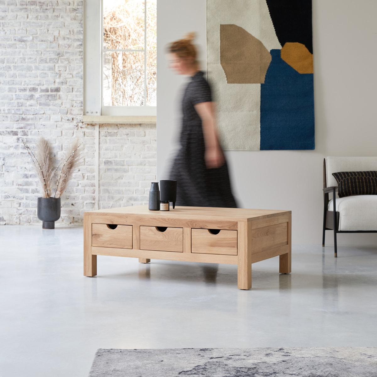 Table basse en bois de chêne massif Oliver FSC - Tikamoon